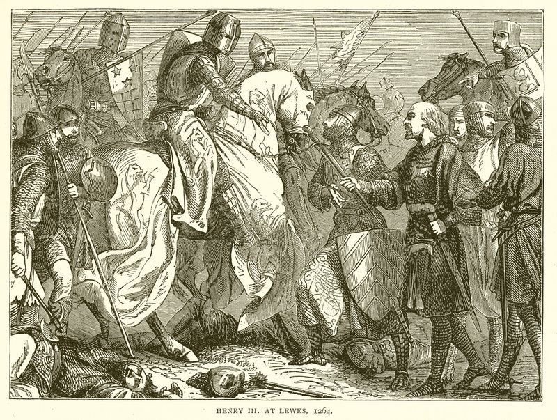Henri III à Lewes, 1264 - English School