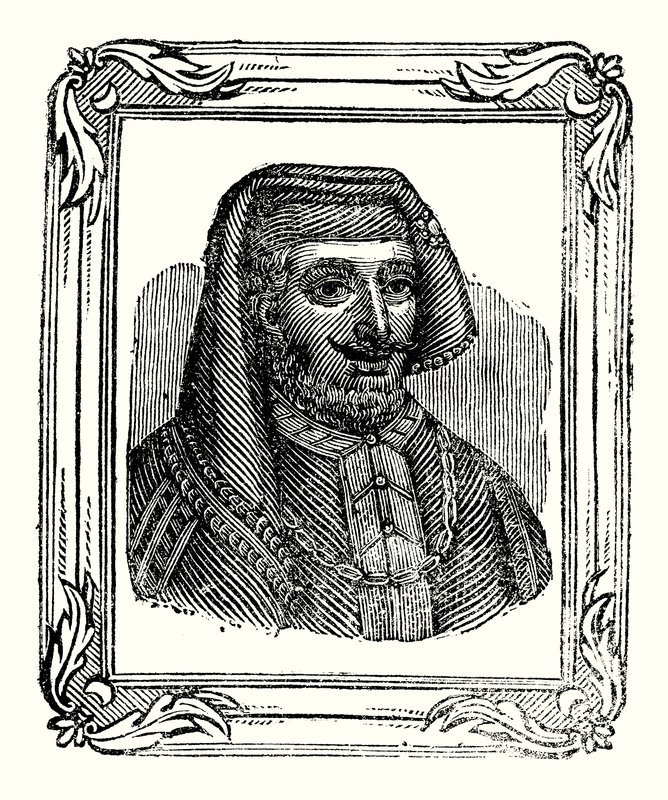 Henri IV est né en 1366, couronné en 1399, et mort en 1413 (gravure) - English School