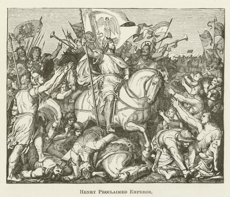 Henri proclamé empereur - English School