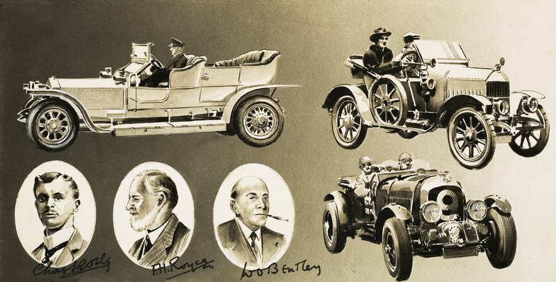 Henry Royce, Charles Rolls, W. O. Bentley -- trois pionniers de l