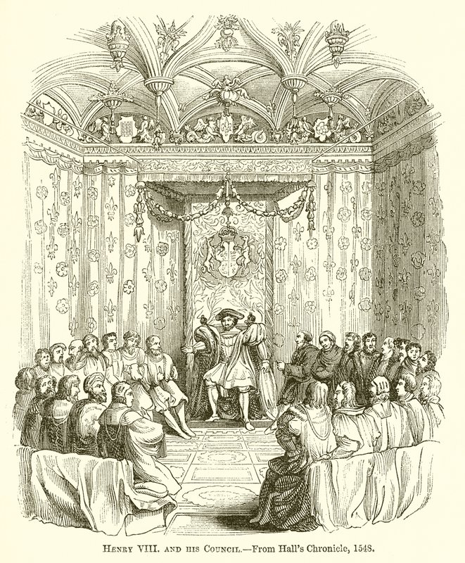 Henri VIII et son conseil - English School