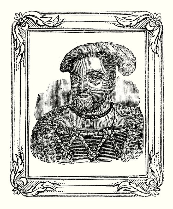 Henri VIII est né en 1490, couronné en 1509, mort en 1547 - English School
