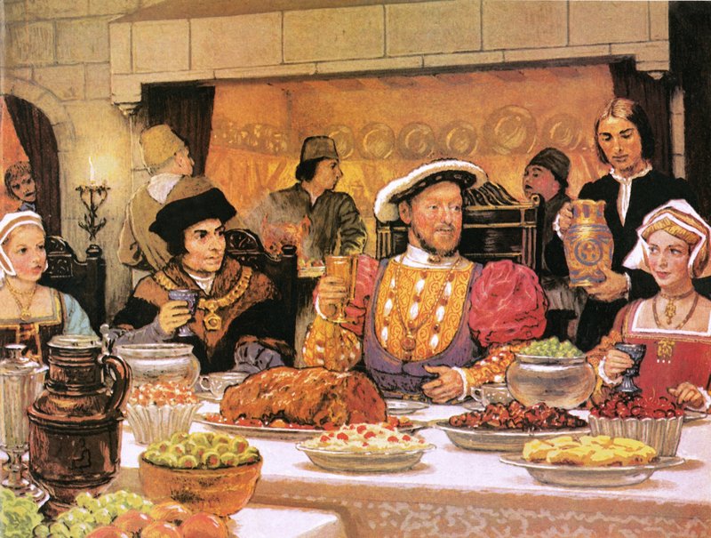 Henri VIII avec Sir Thomas More à sa droite - English School