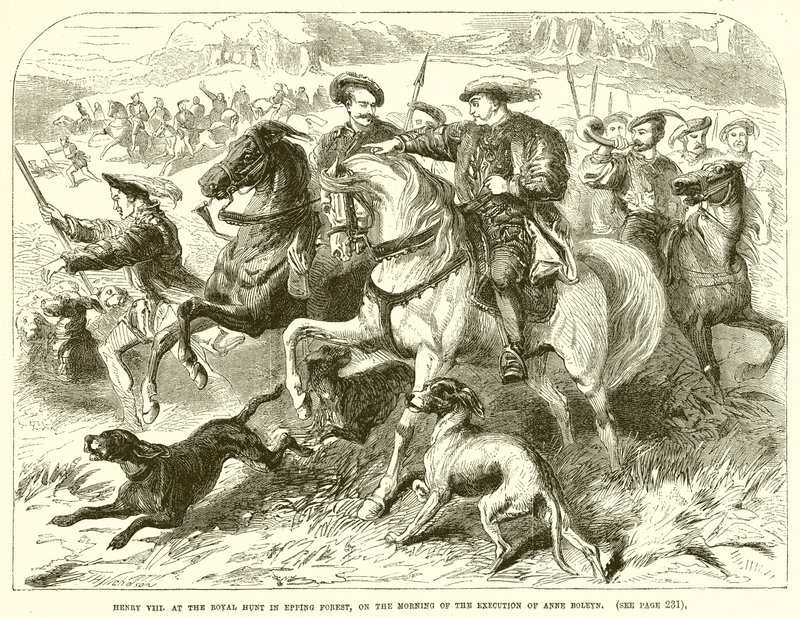 Henri VII à la chasse royale dans la forêt d