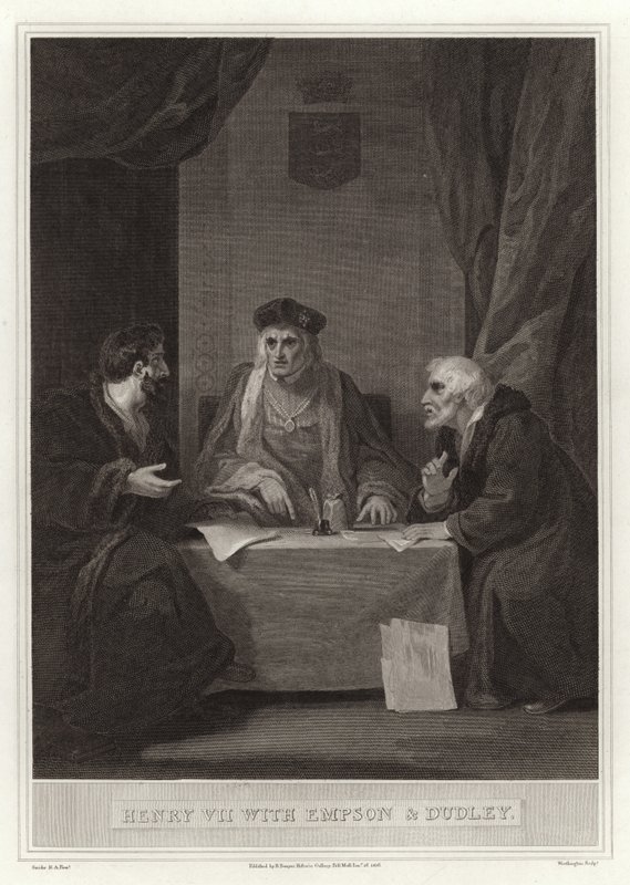 Henri VII avec Empson et Dudley - English School