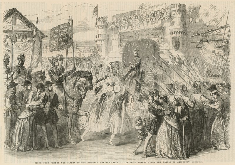 Henri V entrant à Londres après la bataille d