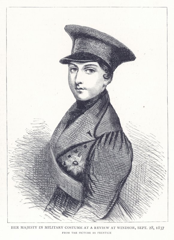 Sa Majesté en costume militaire lors d