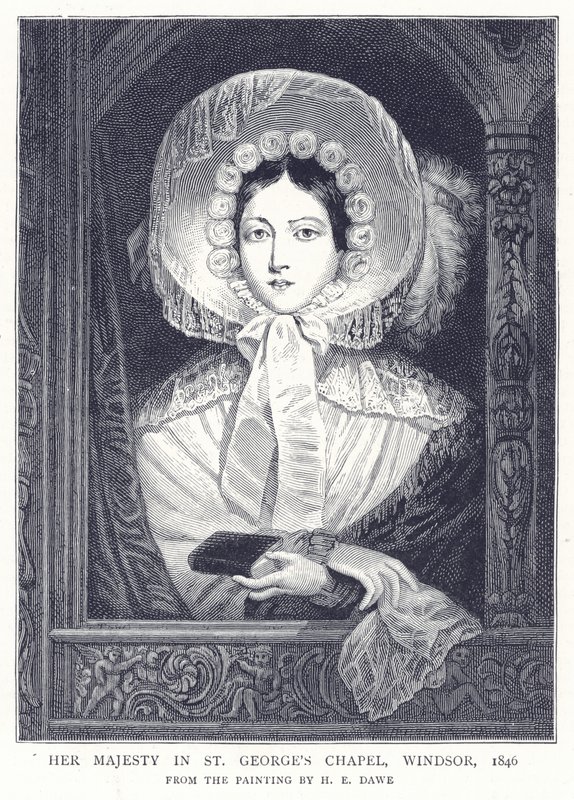 Sa Majesté dans la Chapelle Saint-Georges, Windsor, 1846 - English School