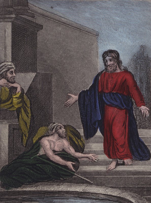 Ici, à la piscine de Bethesda, les pauvres... - English School