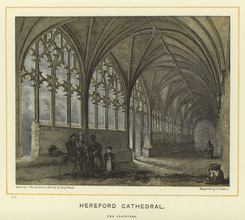 Cathédrale de Hereford, les cloîtres - English School
