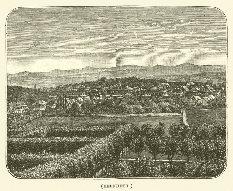 Hernhuth (gravure) - English School