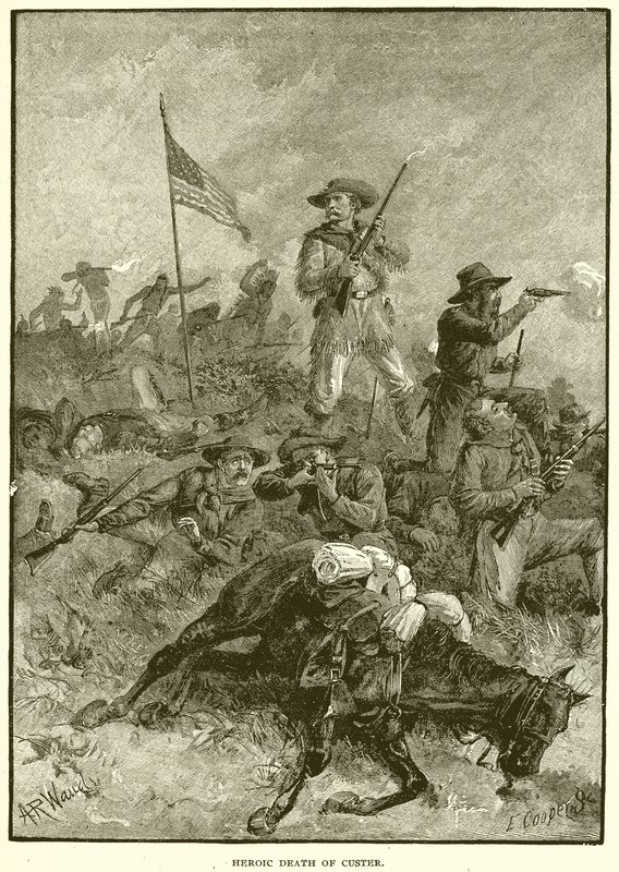 Mort héroïque de Custer - English School