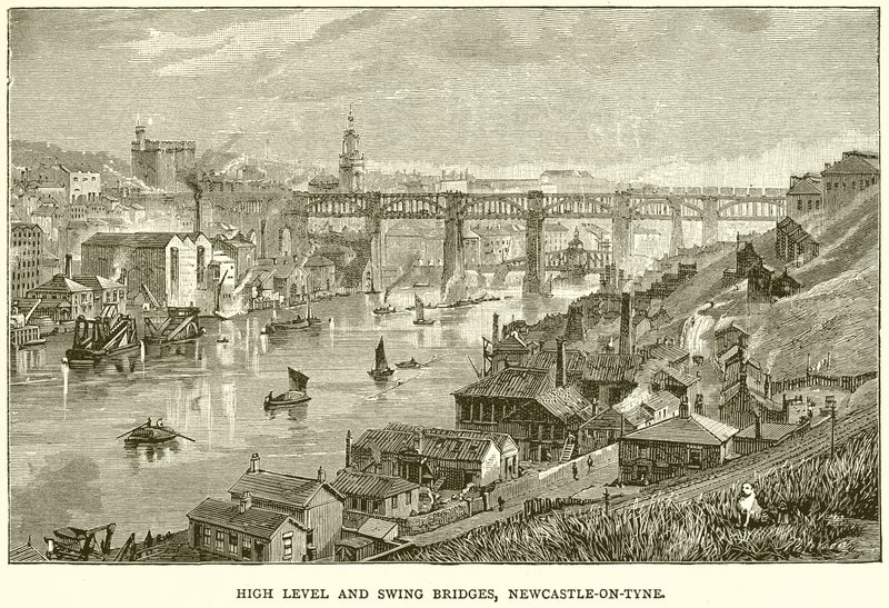 Ponts à niveau élevé et ponts tournants, Newcastle-on-Tyne - English School