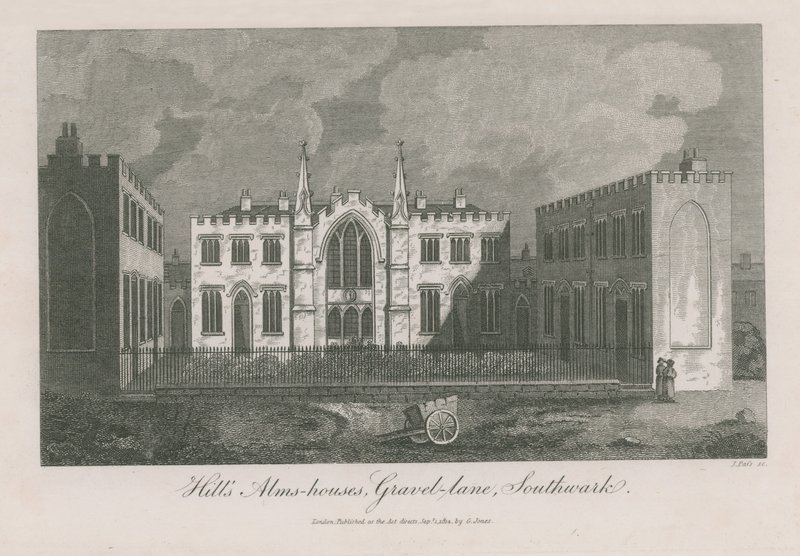 Les maisons de charité de Hill sur Gravel Lane - English School
