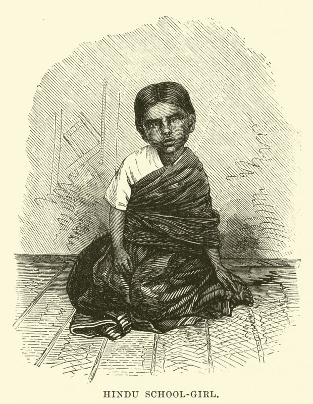 Écolière hindoue - English School