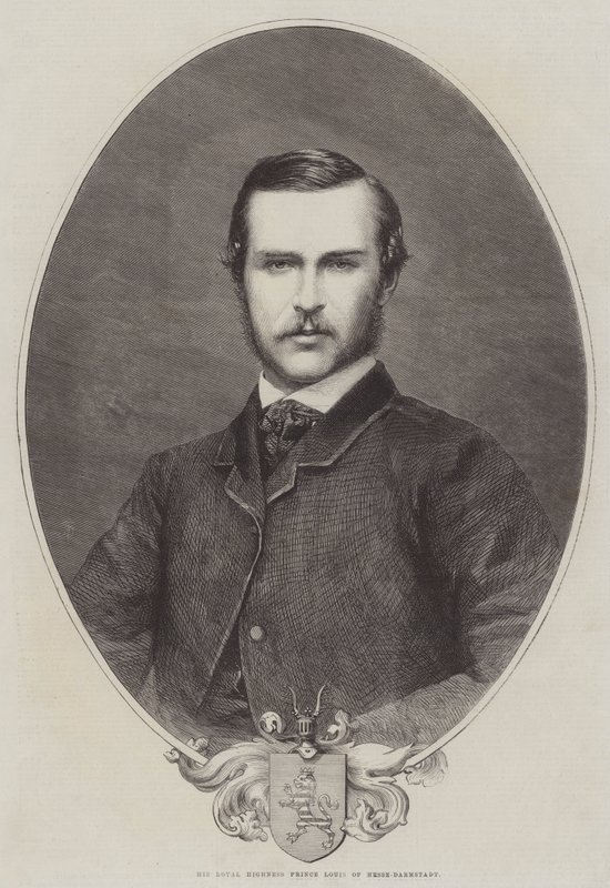 Son altesse royale le prince Louis de Hesse-Darmstadt (gravure) - English School