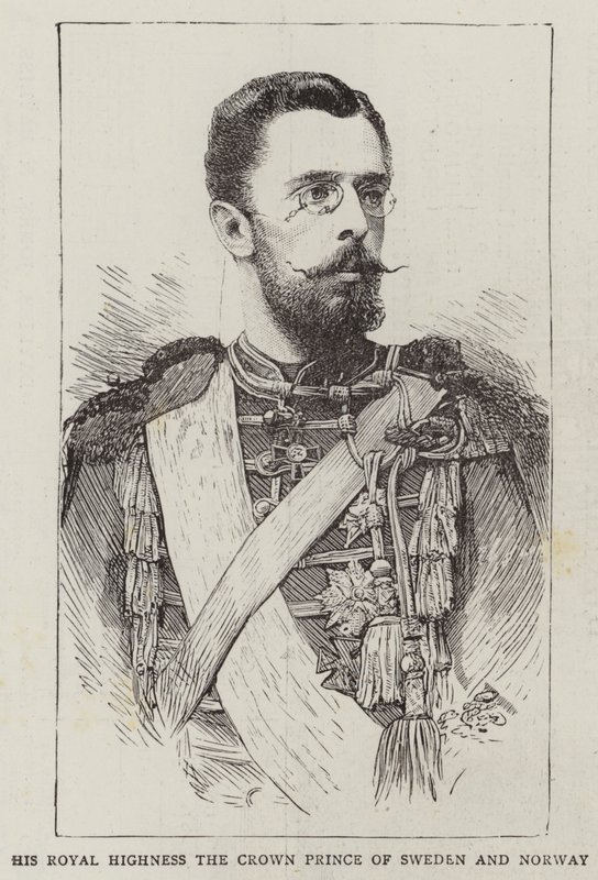 Son Altesse Royale le prince héritier de Suède et de Norvège (gravure) - English School