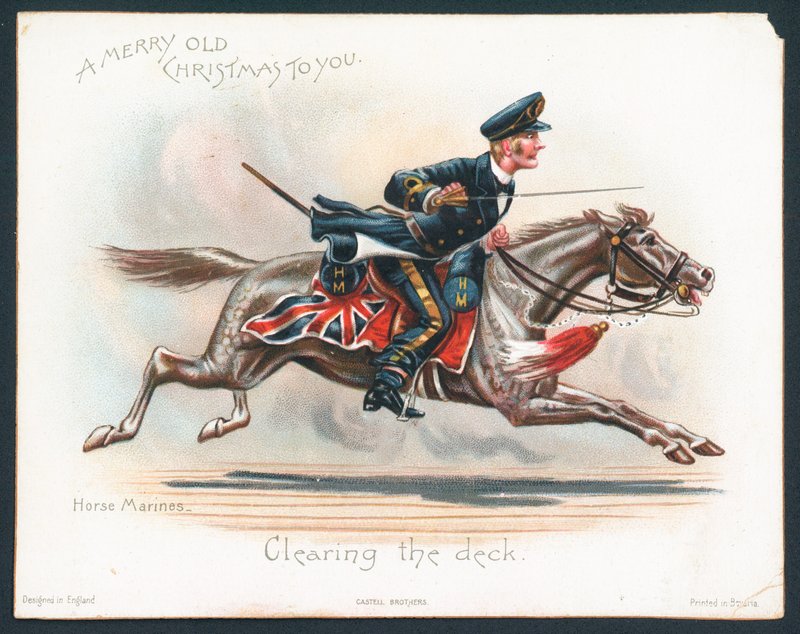 Carte de Noël des Horse Marines - English School