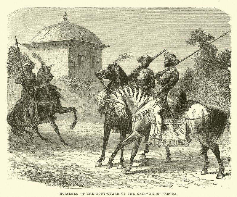 Cavaliers de la garde du corps du Gaikwar de Baroda - English School