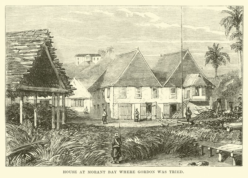 Maison à Morant Bay où Gordon a été jugé - English School