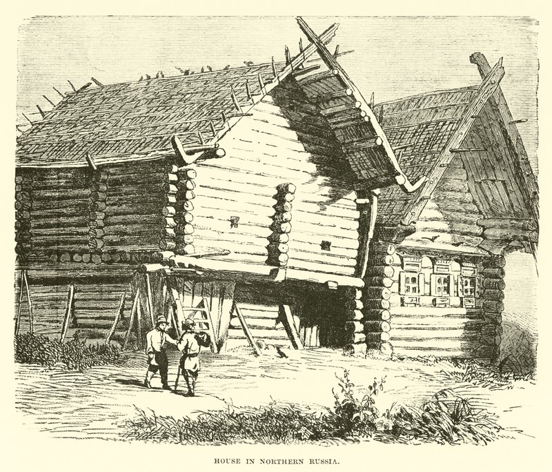 Maison dans le nord de la Russie - English School