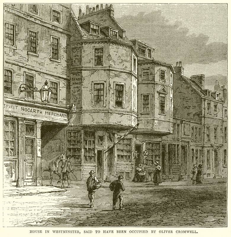 Maison à Westminster, dite occupée par Oliver Cromwell - English School