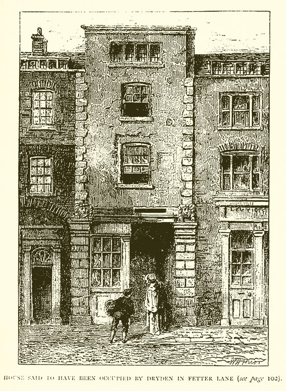 Maison dite avoir été occupée par Dryden à Fetter Lane - English School
