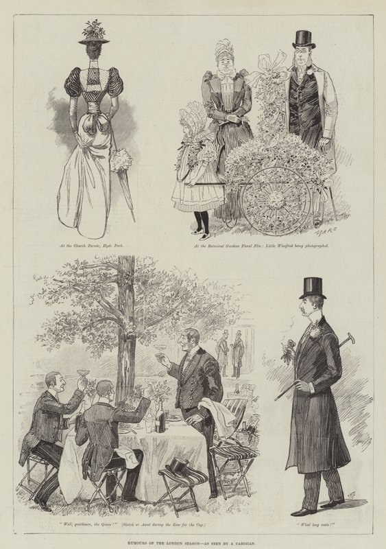 Humours de la saison londonienne, vus par un Parisien - English School