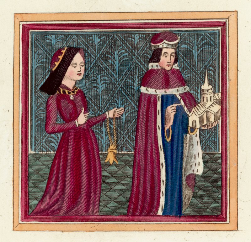 Humphrey duc de Gloucester et sa seconde épouse, Eleanor Cobham - English School