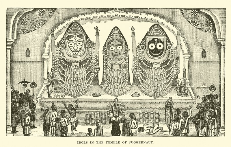 Idoles dans le temple de Juggernaut - English School