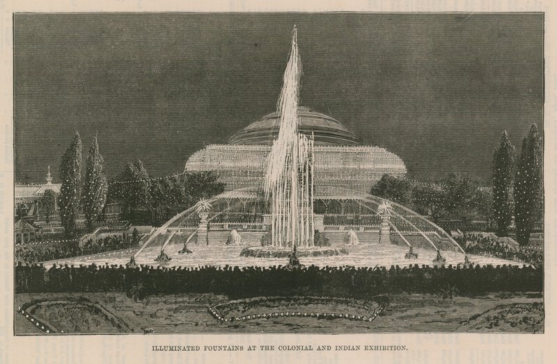 Fontaines illuminées à l