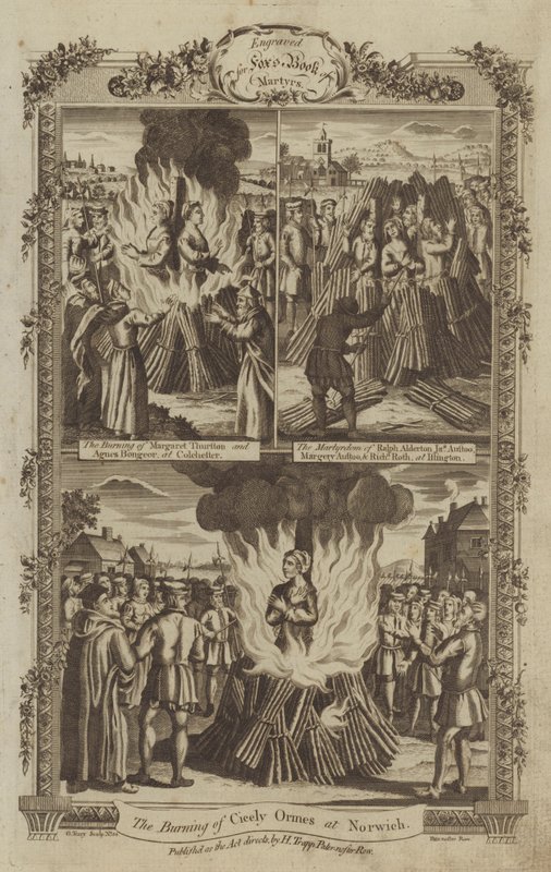 Illustration pour le Livre des martyrs de Fox - English School