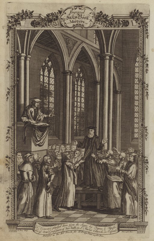 Illustration pour le Livre des martyrs de Fox - English School