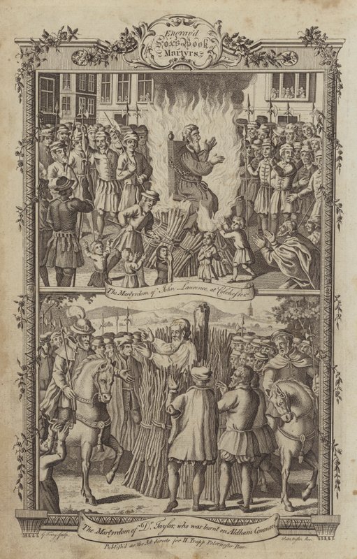 Illustration pour le Livre des martyrs de Fox - English School