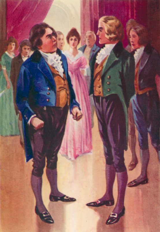 Illustration pour John Halifax Gentleman par Dinah Maria Mulock (lithographie en couleur) - English School