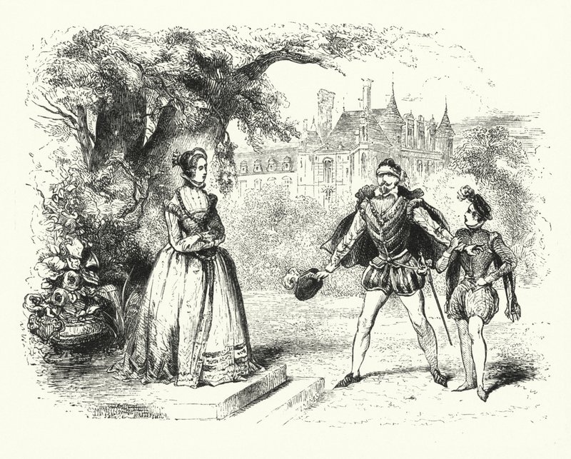 Illustration pour Les Huguenots de Giacomo Meyerbeer (gravure) - English School