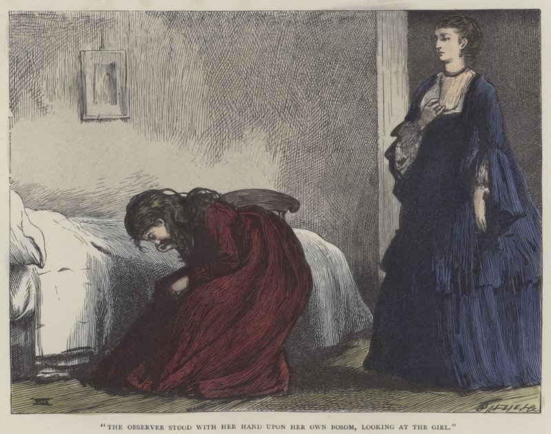 Illustration pour Little Dorrit (gravure en couleur) - English School