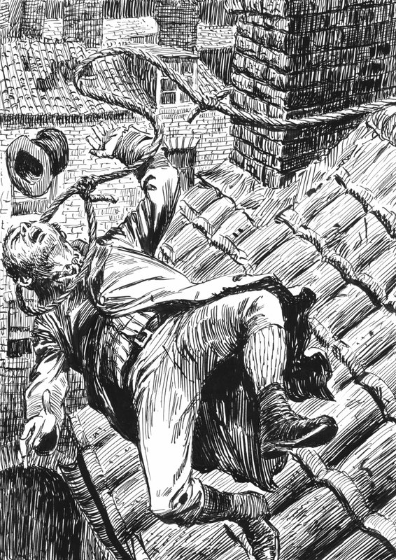 Illustration pour Oliver Twist de Charles Dickens - English School