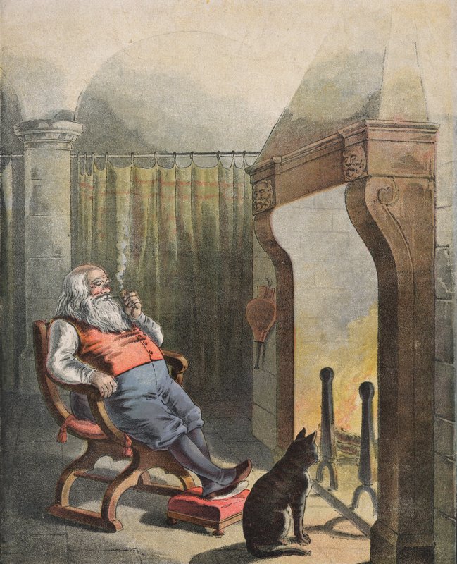 Illustration pour La Nuit avant Noël (chromolithographie) - English School
