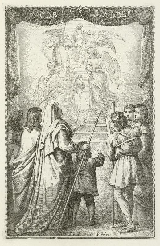 Illustration pour Le Voyage du Pèlerin de John Bunyan - English School