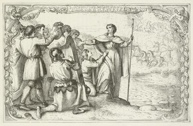 Illustration pour Le Voyage du pèlerin de John Bunyan - English School