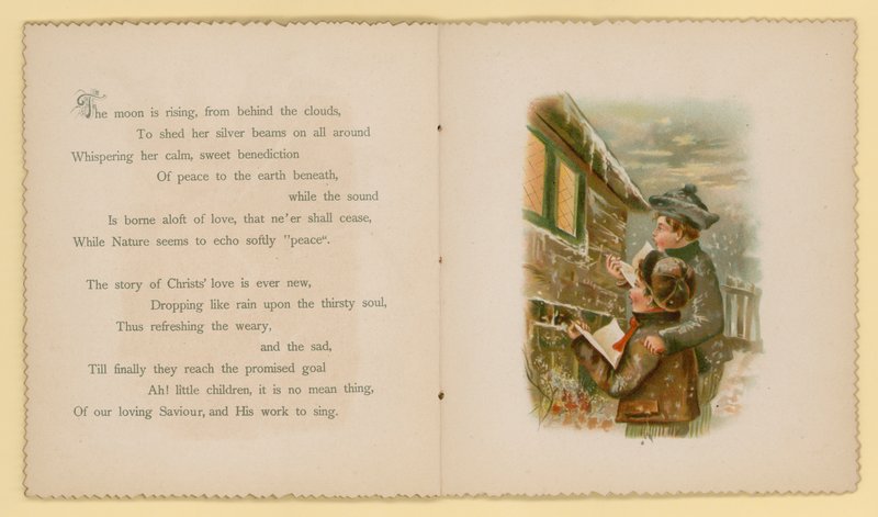 Illustration pour Tidings Of Joy par Dora Ross (lithographie en couleur) - English School