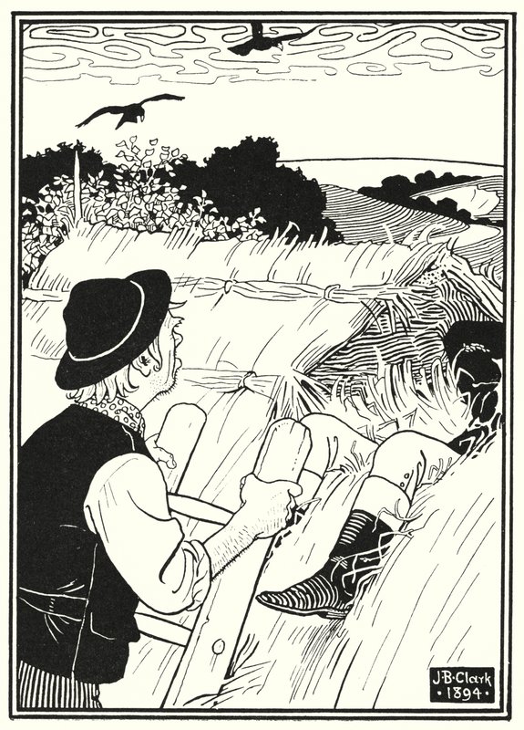 Illustration pour les aventures du Baron de Münchhausen (gravure) - English School
