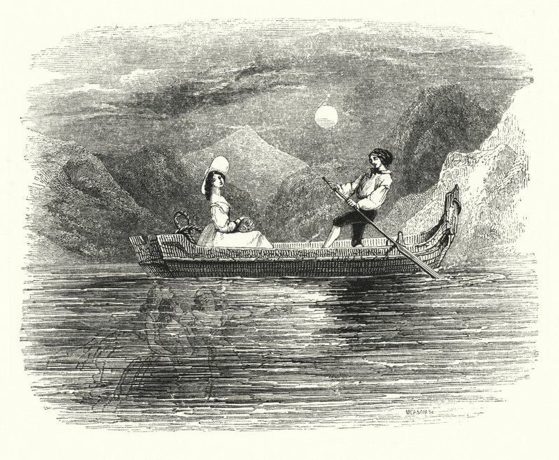 Illustration pour le ballet, Ondine ou La Naïade (gravure) - English School
