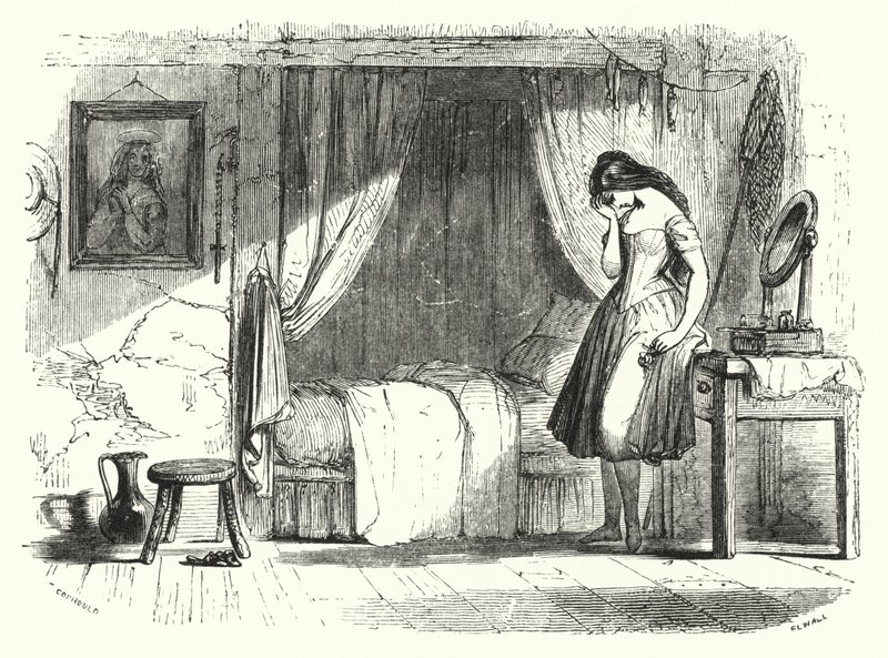 Illustration pour le ballet, Ondine ou La Naïade (gravure) - English School