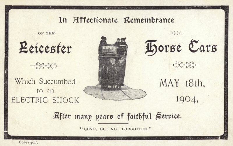 En souvenir affectueux des voitures de chevaux de Leicester - English School