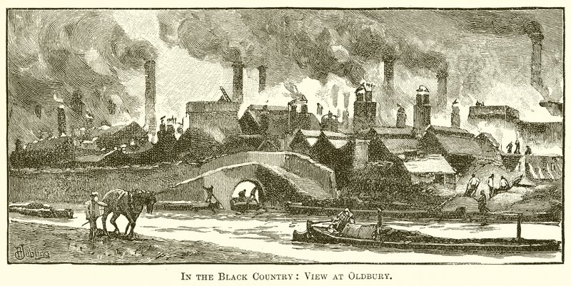 Dans le Black Country : Vue à Oldbury - English School