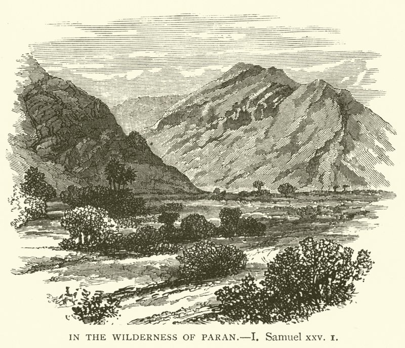 Dans le désert de Paran, I, Samuel, xxv - English School