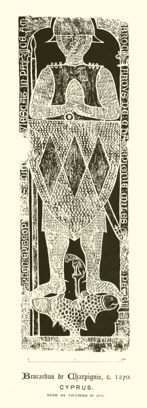 Dalle incisée (gravure) - English School