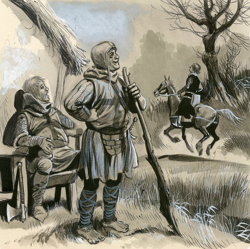 Soldats informels du type vaincu à la bataille de Hastings - English School